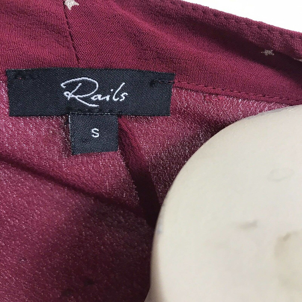 Rails Sloane Top Rogue Gradient Stars Button Shirt - image 8